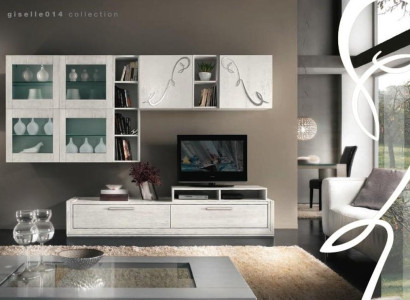 Wohnzimmer Wohnwand tv Wand Anbauwand Möbel  rtv Wohnwände Schrank Regal Möbel